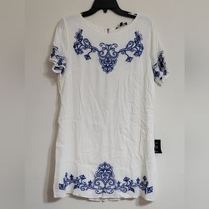 Lulu's embroidered shift dress size XL
